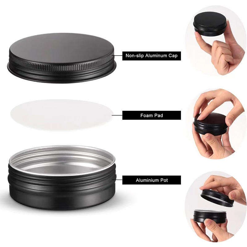 Custom Black Aluminum Box with Logo for Gift and Product Packaging